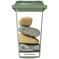 Stack Of Pebbles Wheelie Bin Sticker Panel